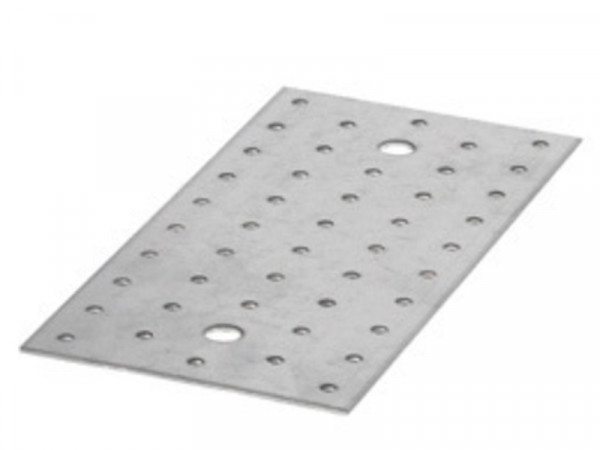 PLATINE MULTI TROU GALVANISE 160X40X2MM