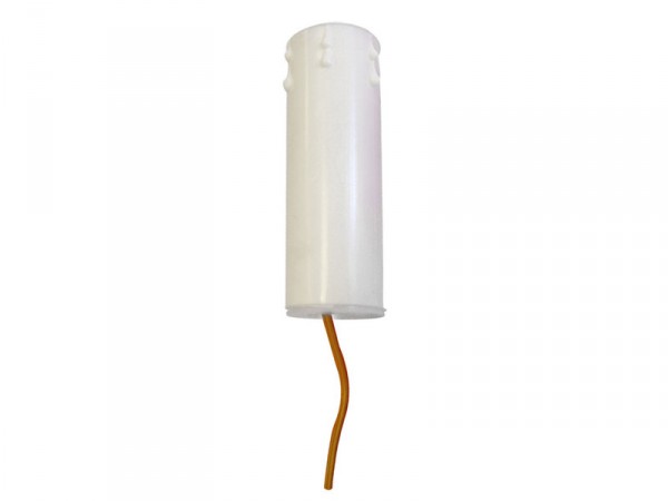 BOUGIE DE LUMINAIRE E14 DIAM 24 MM + SUPPORT CULOT 10X1 8 CM BLANC