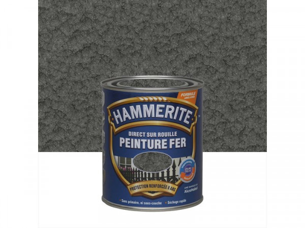 PEINTURE FER GRIS ARDOISE MARTELE HAMMERITE 0,75L
