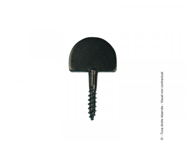 BUTEE DROITE VISSER TETE RONDE 25X3 NOIR