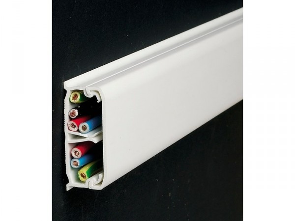 MOULURE 12X30 2,10M BLANC AVEC SEPARATION