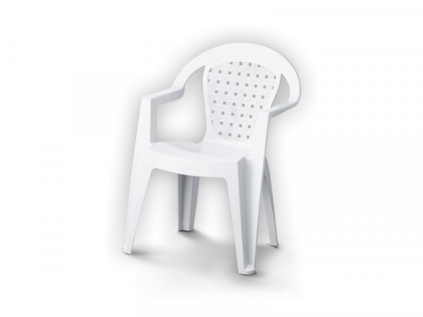 FAUTEUIL MONOBLOC NORMA BLANC