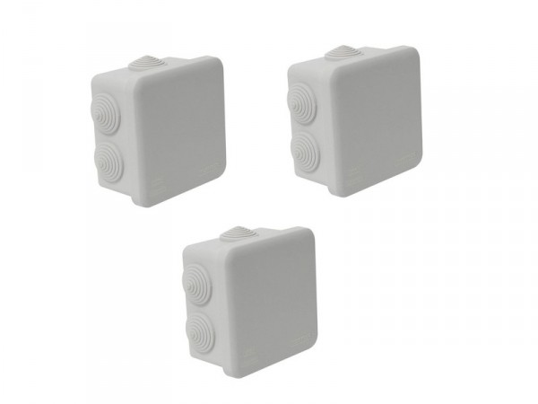BOITE DE DERIVATION IP54 85X85X50MM X3