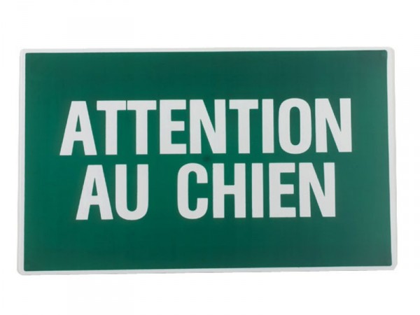 PANNEAU 330X200 ATTENTION AU CHIEN