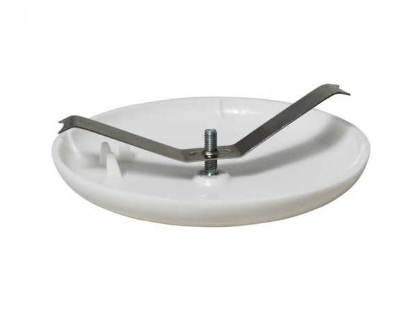 ROSACE PLASTIQUE CACHE FIL DIAMETRE 95MM BLANC
