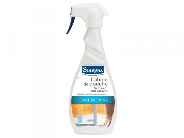 NETTOYANT ANTI CALCAIRE CABINE DE DOUCHE PULVERISATEUR 500ML STARWAX