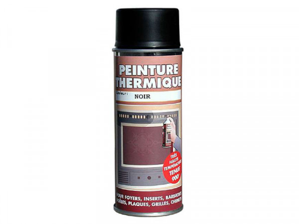 PEINTURE THERMIQUE 900 DEGRES NOIR MAT 400 ML