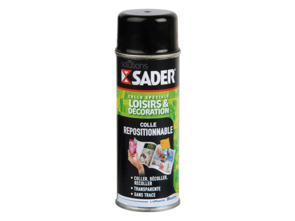 COLLE D'ASSEMBLAGE LOISIR/DECO REPOSITIONNABLE SADER TR SPRAY 200ML