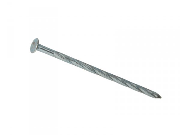 CLOU TETE PLATE POINTE TORSADEE 2.5X40 ACIER ZINGUE SAC 40