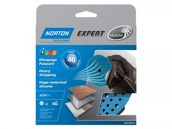 DISQUE  AUTO AGRIPPANT 150 GRAIN 40 POUR PONCEUSE LOT DE 5