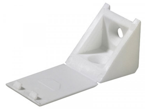 RACCORD ANGLE PLASTIQUE BLANC 23X23X24 X8
