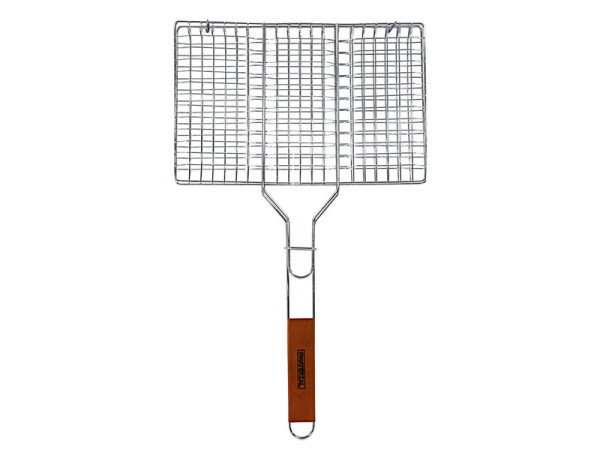 GRILLE DE BARBECUE DOUBLE HAMBURGER 34X22CM