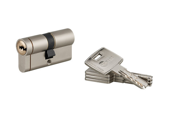 CYLINDRE DE PORTE TRANSIT 30X30 NICKELE 4 CLES