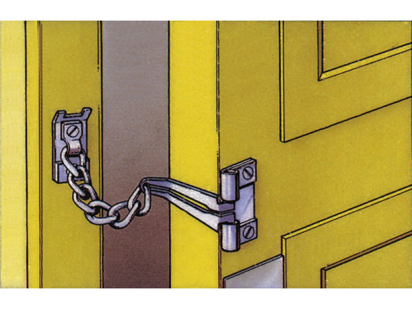 ENTREBAILLEUR DE PORTE A CHAINE NICKELE