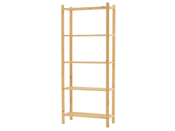 ETAGERE PIN MARITIME MASSIF 5 TABLETTE LATTE PRIMU 170X70X30CM 1PX BRT