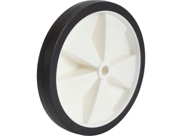 ROUE POUSSETTE BANDAGE PVC DIAMETRE 145MM 30KG