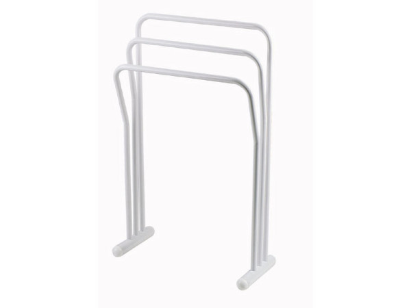 PORTE-SERVIETTE 3BARRE ACIER EPOXY BLANC LONGCHAMP