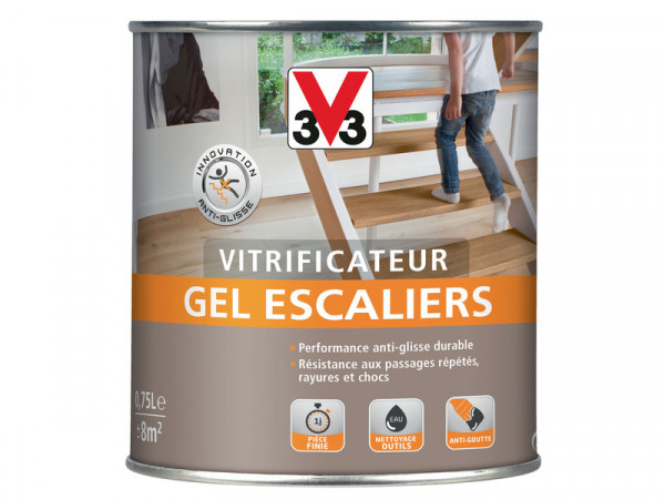 VITRIFICATEUR GEL ESCALIER INCOLORE MAT 0L75