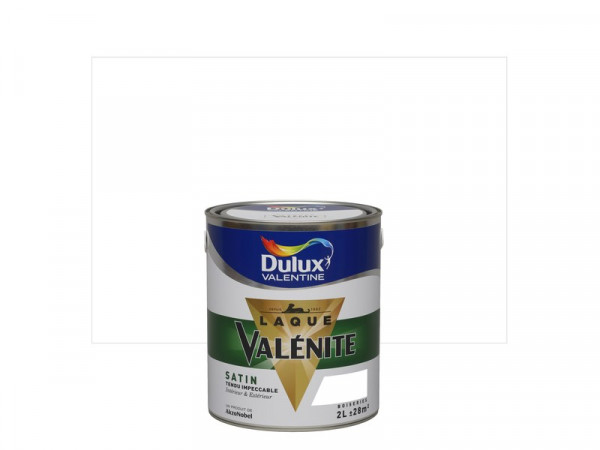 LAQUE VALENITE BLANC DULUX VALENTINE SATIN 2L