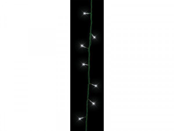 GUIRLANDE LUMINEUSE INT FLICKER 24LED BLANC FROID CABLE VERT 3.5M