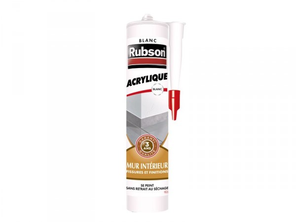 MASTIC MUR/FENETRE ACRYLIQUE RUBSON BLANC CARTOUCHE 280ML