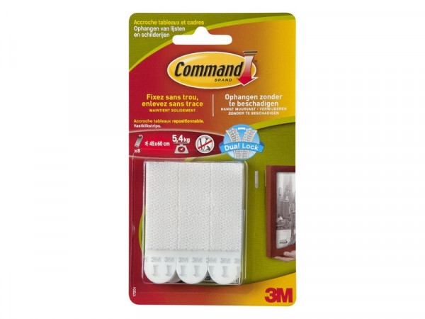 BANDE SCRATCH ADHESIF CADRE MOYEN MODELE LOT DE 8