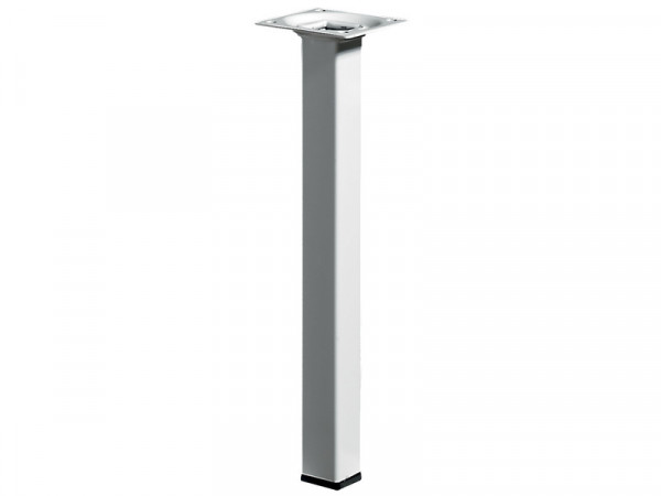 PIED DE MEUBLE ACIER BLANC 24X24X250
