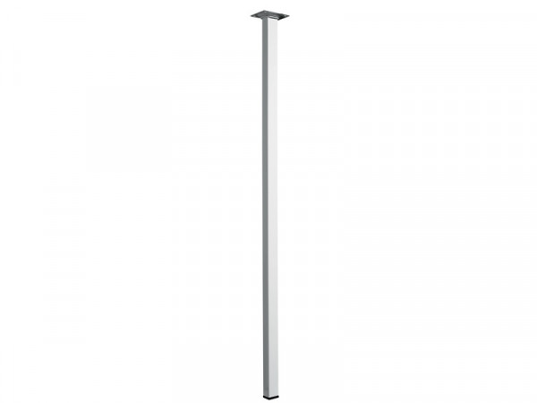 PIED DE TABLE ACIER BLANC 24X24X800