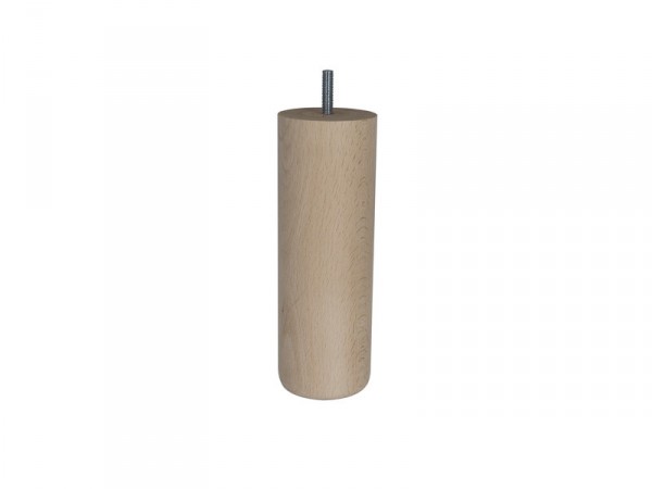 PIED DE LIT CYLINDRIQUE EN HETRE BRUT 68X200MM