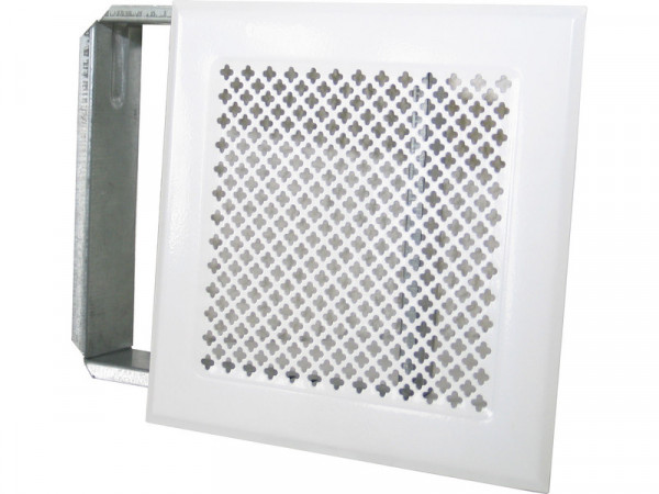 GRILLE DE CHEMINEE 170X170 CROI BLANCHE