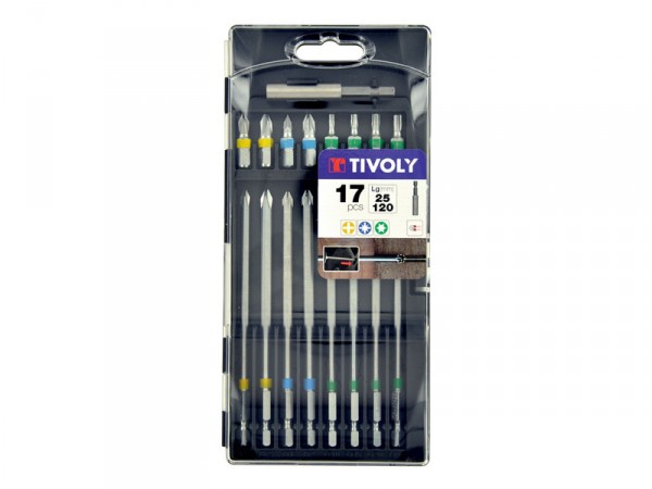 COFFRET D'EMBOUTS DE VISSAGE LONG 17PCES
