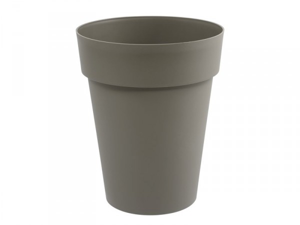 VASE HAUT ROND TOSCANE 50L 44X53CM TAUPE