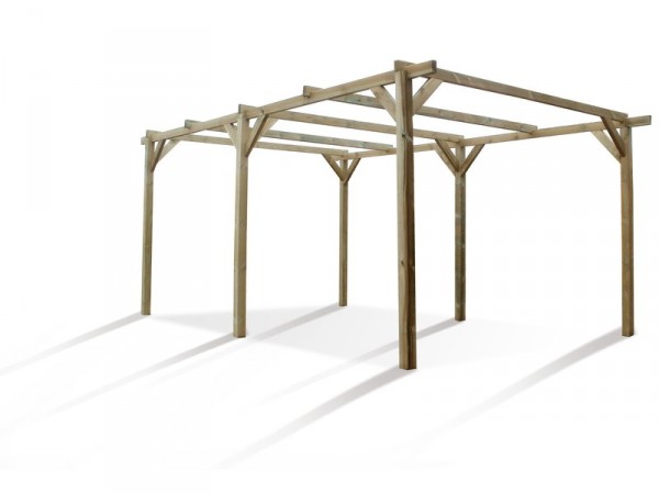 CARPORT BOIS 1 VOITURE PACO 13.41M2