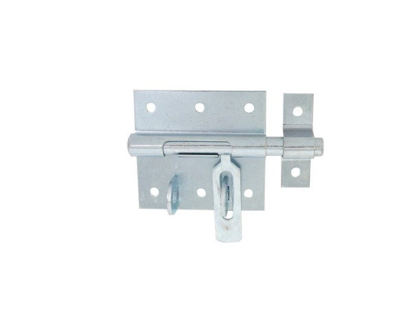 VERROU DE BOX PORTE-CADENAS AVEC GACHE DIAMETRE 10 ZINGUE BLANC