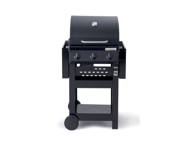 BARBECUE GAZ 3 BRULEURS NATERIAL ALTON NOIR