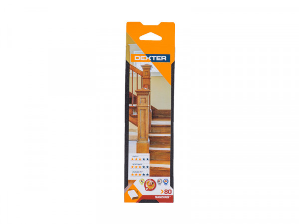 BLOC ABRASIF BOIS 225X70 GRAIN 80 DEXTER 1 PC