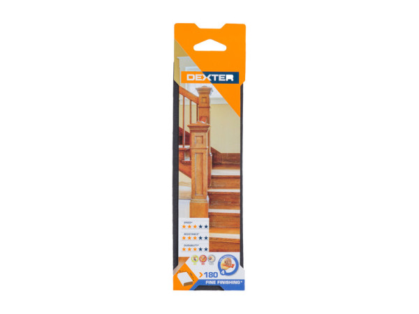 BLOC ABRASIF BOIS 225X70 GRAIN 180 DEXTER 1 PC