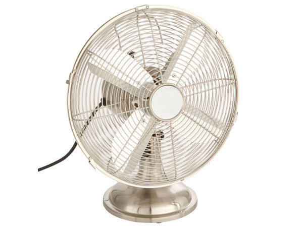 VENTILATEUR MINI DE TABLE COOMA2 40W DIAMETRE 30CM NICKEL SATINE