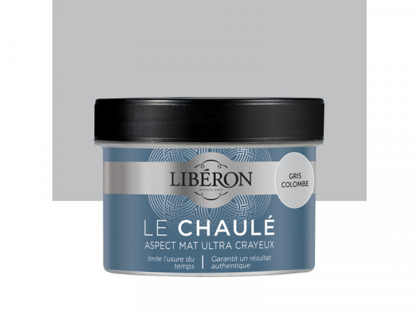 PEINTURE MEUBLES ET OBJETS EFFET CHAULE LIBERON GRIS COLOMBE 250ML