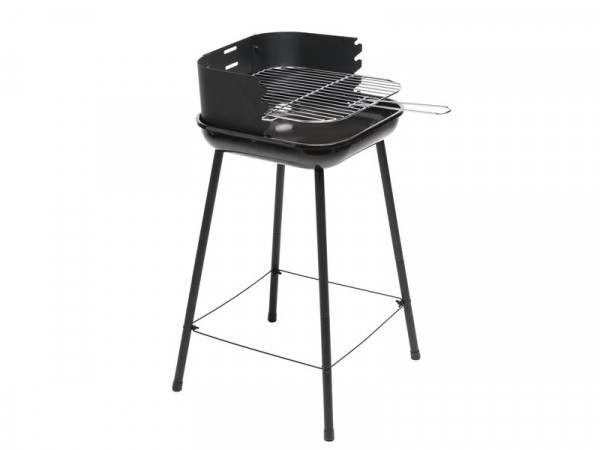 BARBECUE CHARBON DE BOIS ACIER NOIR