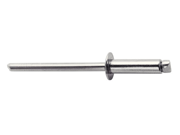 RIVET AVEUGLE  TETE PLATE 4,8X25MM INOX BLISTER DE 50 ET FORET