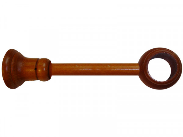 SUPPORT POUR TRINGLE A RIDEAU BOIS D35 FERME 130-215MM MERISIER
