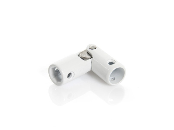 CARDAN HEXAGONAL 10MM ROND 12MM ACIER BLANC