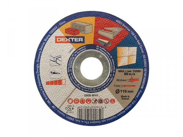 DISQUE MULTIMATERIAUX 115X1X22,2 DEXTER