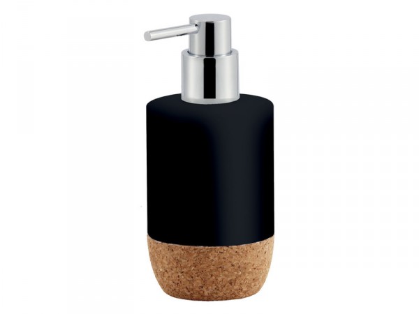 DISTRIBUTEUR SAVON ODEMIRA NOIR/NATUREL A POSER