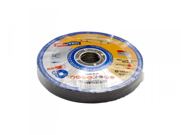DISQUE MEULEUSE PIERRE 125X3X22,2 DEXTER LOT DE 5
