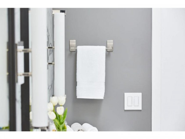 PORTE SERVIETTE 1 BARRE 30 CM NICKEL SATINE