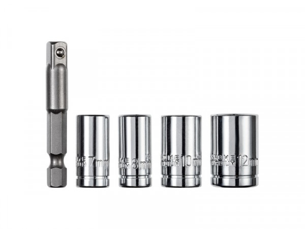 PORTE-EMBOUT + 4 DOUILLES 7 A 12MM + ADAPTATEUR 50MM DEXTER PRO