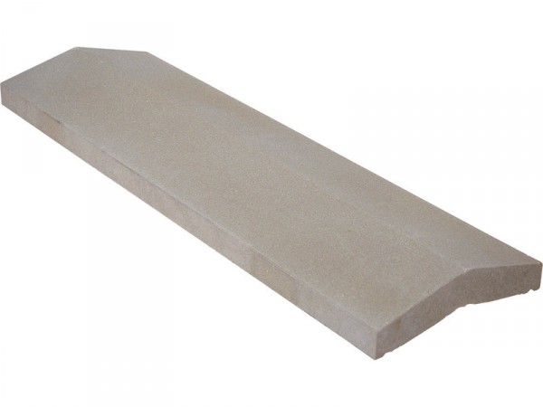 COUVRE-MUR 2 PANS LISSE GRIS,  H.4 X L.30 X P.99 CM