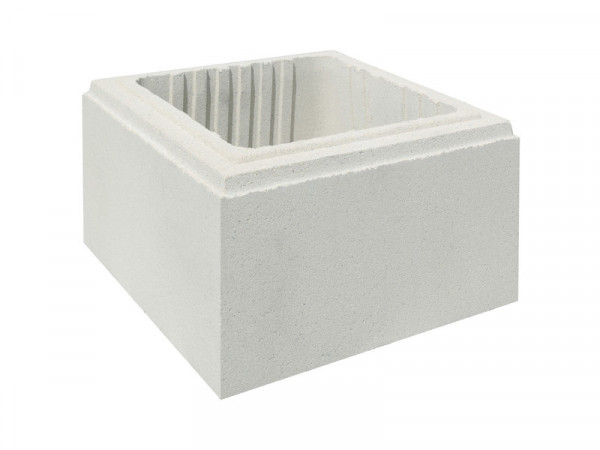 ELÉMENT DE PILIER CLASSIQUE UNISLISS LISSE BLC H.16.7 X L.30 XP.30 CM